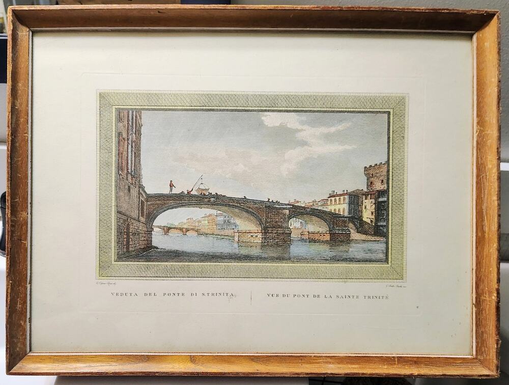 #0104 - AUTHENTIC HAND-COLORED COPPER ENGRAVING - ITALY - GIO CECCHI